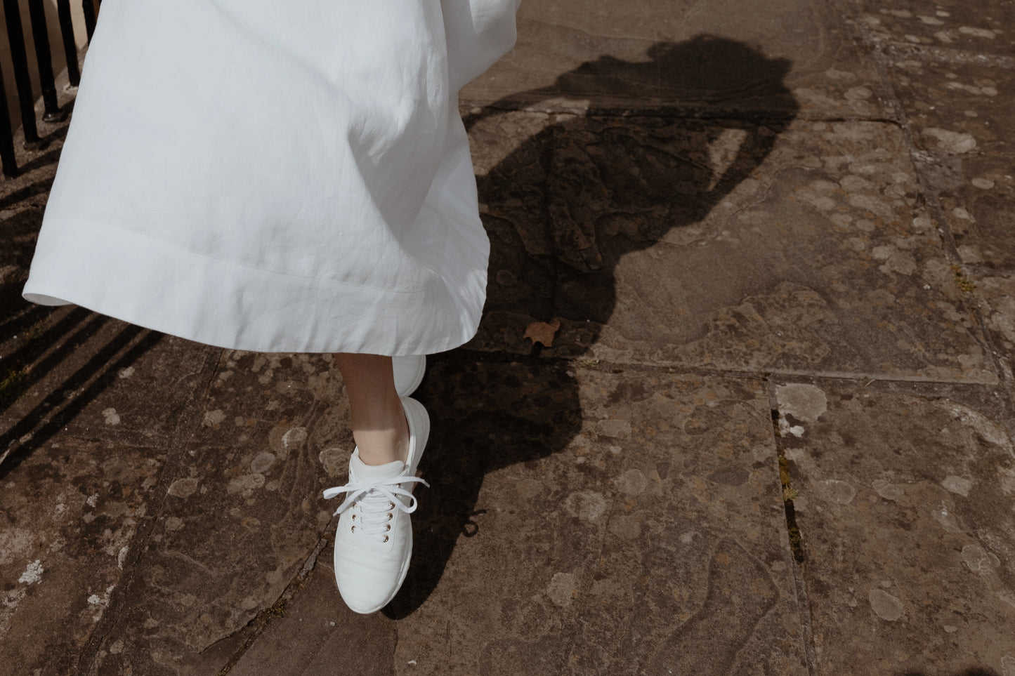 Artisanal hand-pleated Caro luxury trainer white Italian tulle premium women's designer footwear