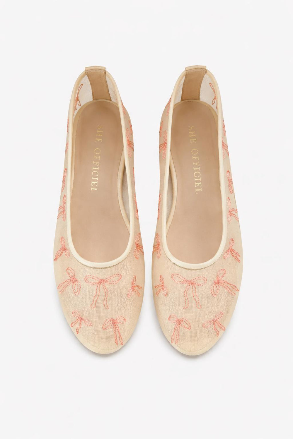 The Coquette Luxury Ballerina Flats - CORAL